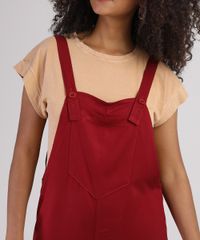 Macacao-Feminino-Pantacourt-com-Bolso-Vermelho-Escuro-9950897-Vermelho_Escuro_4