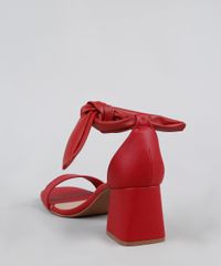 Sandalia-Feminina-Oneself-Salto-Baixo-Grosso-com-Tira-para-Amarrar-Vermelha-9948045-Vermelho_4
