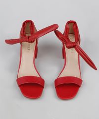 Sandalia-Feminina-Oneself-Salto-Baixo-Grosso-com-Tira-para-Amarrar-Vermelha-9948045-Vermelho_5