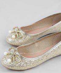 Sapatilha-Infantil-Molekinha-com-Glitter-e-Lacinho-Dourada-9949085-Dourado_6