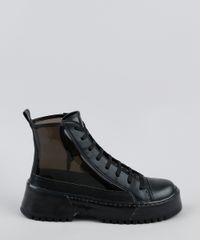 Bota-Coturno-Feminina-Oneself-com-Recorte-em-Vinil-Preta-9948234-Preto_2