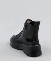 Bota-Coturno-Feminina-Oneself-com-Recorte-em-Vinil-Preta-9948234-Preto_4