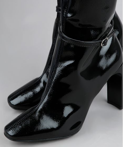 bota verniz over the knee