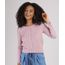 Cardigan-de-Trico-Feminino-Canelado-com-Perolas-Decote-Redondo-Rose-9942029-Rose_1