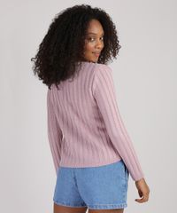Cardigan-de-Trico-Feminino-Canelado-com-Perolas-Decote-Redondo-Rose-9942029-Rose_2