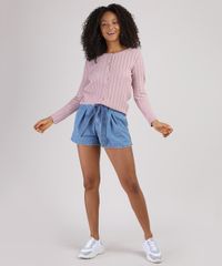 Cardigan-de-Trico-Feminino-Canelado-com-Perolas-Decote-Redondo-Rose-9942029-Rose_3