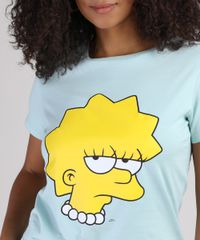 Blusa-Feminina-Lisa-Simpson-Manga-Curta-Decote-Redondo-Verde-Claro-9943564-Verde_Claro_4 Blusa-Feminina-Lisa-Simpson-Manga-Curta-Decote-Redondo-Verde-Claro-9943564-Verde_Claro_4