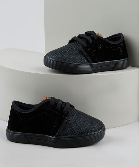 Tenis-Infantil-Molekinho-com-Textura-e-Suede-Preto-9949138-Preto_1