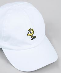 Bone-Masculino-Snoopy-Aba-Curva-Branco-9946718-Branco_2