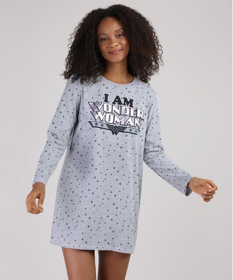 Camisola-Feminina-Mulher-Maravilha-Metalizada-Estampada-de-Estrelas-Manga-Longa-Cinza-Mescla-9928268-Cinza_Mescla_1