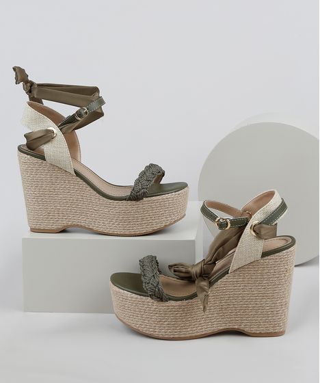 sandália oneself plataforma