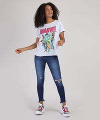 Blusa-Feminina-Marvel-Manga-Curta-Decote-Redondo-Cinza-Mescla-Claro-9894526-Cinza_Mescla_Claro_3