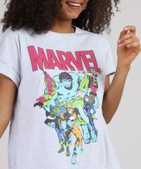 Blusa-Feminina-Marvel-Manga-Curta-Decote-Redondo-Cinza-Mescla-Claro-9894526-Cinza_Mescla_Claro_4