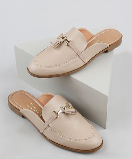 Mule-Feminino-Vizzano-com-Tira-e-Tassel-Bege-9948634-Bege_1