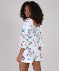 Macaquinho-Feminino-Estampado-Quadriculado-Floral-Manga-Bufante-Decote-Coracao-Branco-9945846-Branco_2