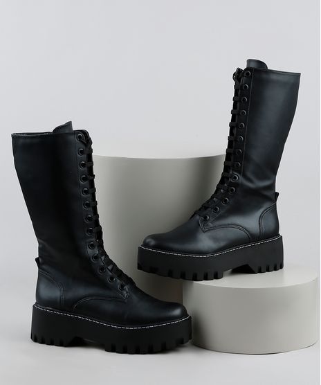 Bota-Coturno-Feminina-Oneself-Cano-Alto-com-Cadarco-Preta-9948237-Preto_1