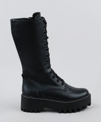 Bota-Coturno-Feminina-Oneself-Cano-Alto-com-Cadarco-Preta-9948237-Preto_2