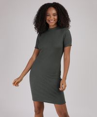 Vestido-Feminino-Basico-Curto-Canelado-Manga-Curta-Gola-Alta-Verde-Militar-9942908-Verde_Militar_1
