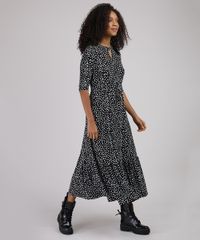 Vestido-Feminino-Midi-Choker-Estampado-de-Poa-com-Recorte-e-Amarracao-Manga-3-4-Preto-9940713-Preto_3 Vestido-Feminino-Midi-Choker-Estampado-de-Poa-com-Recorte-e-Amarracao-Manga-3-4-Preto-9940713-Preto_3