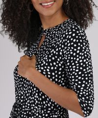 Vestido-Feminino-Midi-Choker-Estampado-de-Poa-com-Recorte-e-Amarracao-Manga-3-4-Preto-9940713-Preto_4 Vestido-Feminino-Midi-Choker-Estampado-de-Poa-com-Recorte-e-Amarracao-Manga-3-4-Preto-9940713-Preto_4