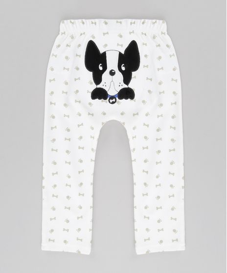 Calca-Estampada-Cachorro-em-Algodao---Sustentavel-Off-White-8580592-Off_White_1