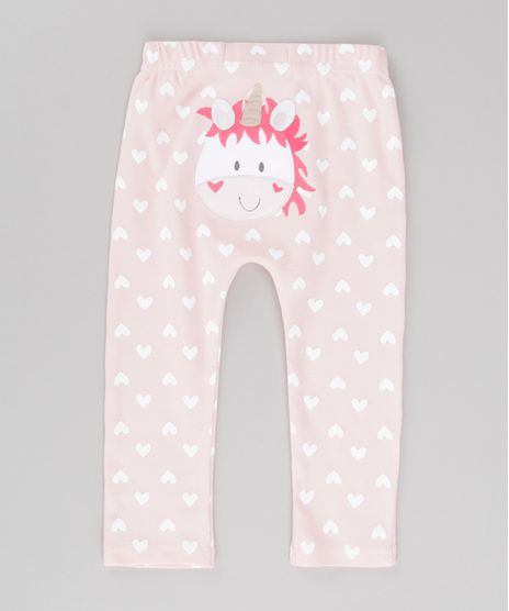 Calca-Estampada-Unicornio-em-Algodao---Sustentavel-Rosa-Claro-8580564-Rosa_Claro_1