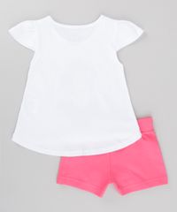 Conjunto-de-Blusa-Branca---Short-Branca-de-Neve-Rosa-8722917-Rosa_2
