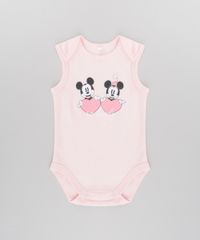 Body-Mickey-e-Minnie-em-Algodao---Sustentavel-Rosa-Claro-8582871-Rosa_Claro_1