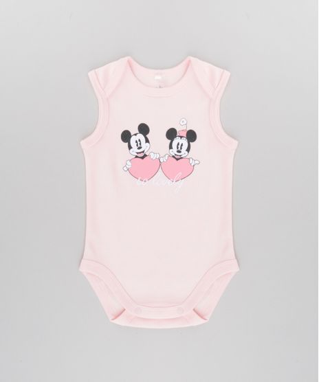 Body-Mickey-e-Minnie-em-Algodao---Sustentavel-Rosa-Claro-8582871-Rosa_Claro_1