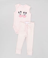 Body-Mickey-e-Minnie-em-Algodao---Sustentavel-Rosa-Claro-8582871-Rosa_Claro_3