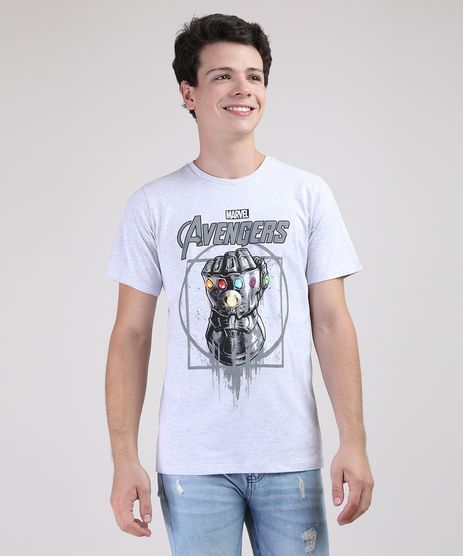 Camiseta-Juvenil-Manopla-do-Infinito-Os-Vingadores-Manga-Curta-Cinza-Mescla-Claro-9857847-Cinza_Mescla_Claro_1
