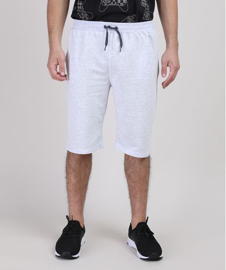 Bermuda-Juvenil-em-Moletom-com-Bolsos-Cinza-Mescla-Claro-9552521-Cinza_Mescla_Claro_1