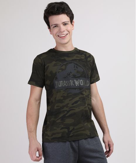Camiseta-Juvenil-Jurassic-World-Estampada-Camuflada-Manga-Curta-Verde-Militar-9668678-Verde_Militar_1