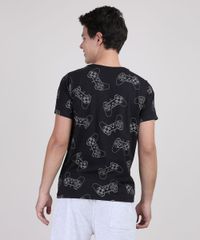Camiseta-Juvenil-PlayStation-Manga-Curta-Preta-9899371-Preto_2