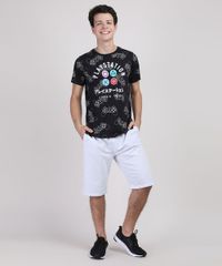 Camiseta-Juvenil-PlayStation-Manga-Curta-Preta-9899371-Preto_3