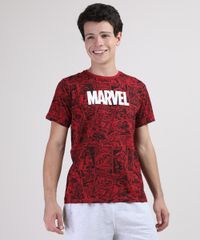 Camiseta-Juvenil-Marvel-Estampada-Quadrinhos-Manga-Curta-Vermelha-9675698-Vermelho_1