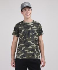 Camiseta-Juvenil-Homem-Aranha-Estampada-Camuflada-Manga-Curta-Verde-Militar-9732787-Verde_Militar_1