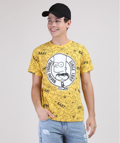 camisa estampada simpsons