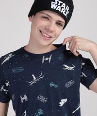 Camiseta-Juvenil-Star-Wars-Estampada-Manga-Curta-Gola-Careca-Azul-Marinho-9442326-Azul_Marinho_4