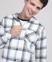 Camisa-Juvenil-em-Flanela-Estampada-Xadrez-com-Capuz-Manga-Longa-Branca-9807684-Branco_4