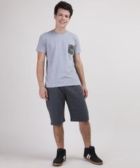 Camiseta-Juvenil-com-Bolso-Estampado-Camuflado-Manga-Curta-Cinza-Mescla-9944015-Cinza_Mescla_3