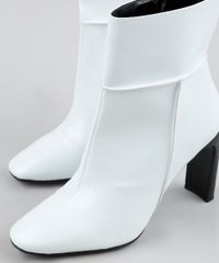 Bota-Feminina-Oneself-Salto-Alto-Cano-Curto-com-Recorte-Branca-9948253-Branco_3