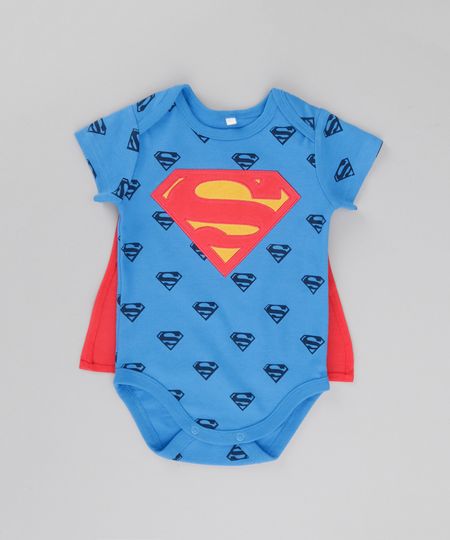 Body-Estampado-Super-Homem-com-Capa-em-Algodao---Sustentavel-Azul-8622557-Azul_1