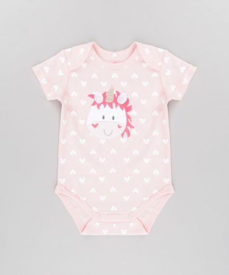 Body-Estampado-Unicornio-em-Algodao---Sustentavel-Rosa-Claro-8580350-Rosa_Claro_1