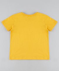 Camiseta-Infantil-Dinossauros-no-Carro-Manga-Curta-Amarela-9943043-Amarelo_2