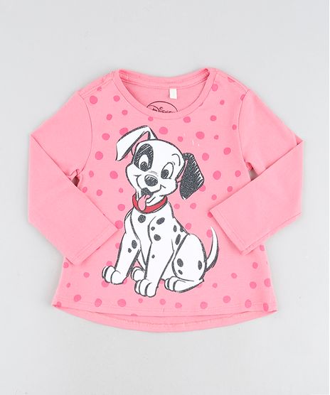 Blusa-Infantil-101-Dalmatas-Manga-Longa-Rosa-9943015-Rosa_1