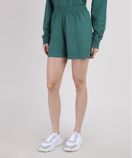 Bermuda-de-Moletom-Mindset-Cintura-Alta-Verde-Escuro-9950805-Verde_Escuro_1