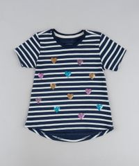 Blusa-Infantil-Listrada-com-Coracoes-de-Paete-Manga-Curta-Azul-Marinho-9946323-Azul_Marinho_1