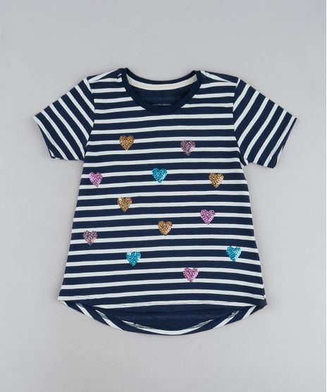 Blusa-Infantil-Listrada-com-Coracoes-de-Paete-Manga-Curta-Azul-Marinho-9946323-Azul_Marinho_1