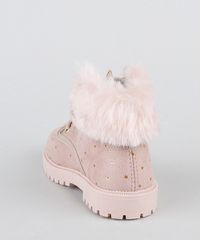 Bota-Coturno-Infantil-Molekinha-Cano-Curto-Estampada-de-Estrelas-com-Pelo-Rosa-Claro-9949104-Rosa_Claro_4